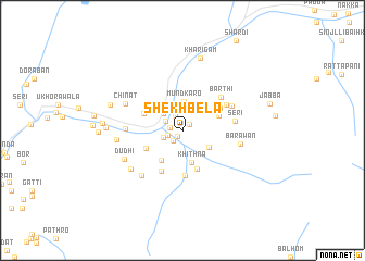 map of Shekh Bela