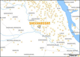 map of Shekh Hassan