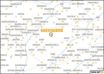 map of Shekhuāna