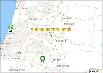 map of Shekhunat Belinson