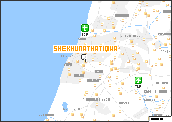 map of Shekhunat HaTiqwa