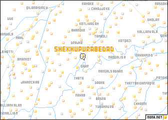 map of Shekhūpura Bedād