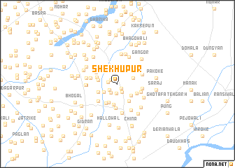 map of Shekhupur