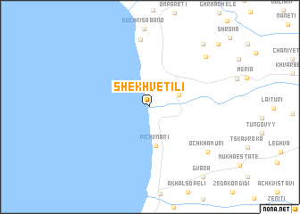 map of Shekhvetili