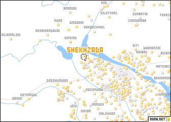 map of Shekhzāda