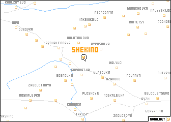 map of Shekino