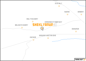 map of Sheklyanur