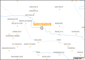 map of Shekshovo