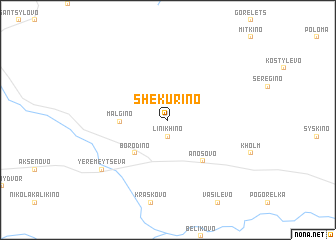 map of Shekurino