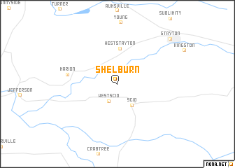 map of Shelburn