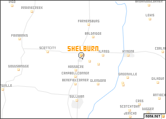 map of Shelburn