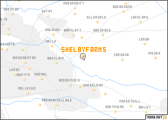 Shelby Farms (United States - USA) map - nona.net