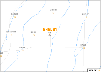 map of Shelby