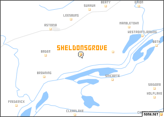 map of Sheldons Grove