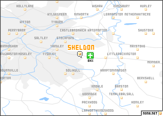 map of Sheldon