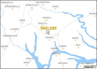 map of Sheldon