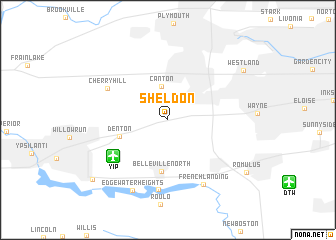 map of Sheldon