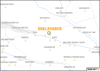map of Shelekhovo