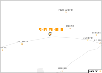 map of Shelekhovo