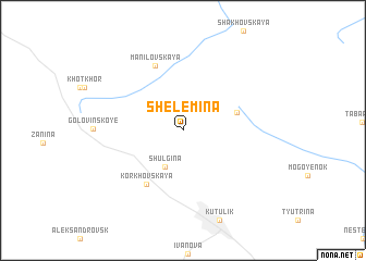 map of Shelemina