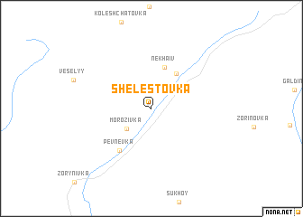 map of Shelestovka