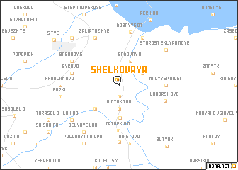 map of Shëlkovaya