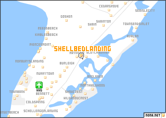 map of Shellbed Landing