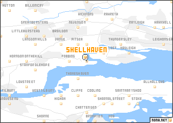 map of Shell Haven