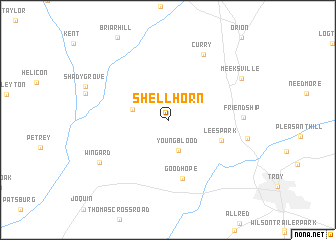 map of Shellhorn