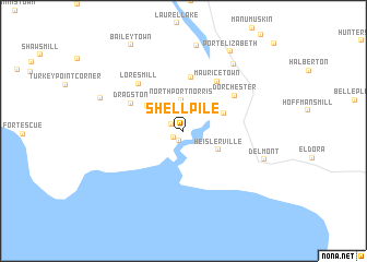 map of Shell Pile