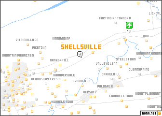map of Shellsville