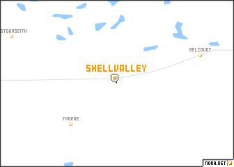 map of Shell Valley