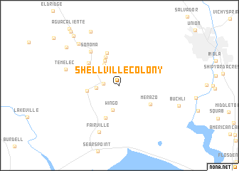 map of Shellville Colony