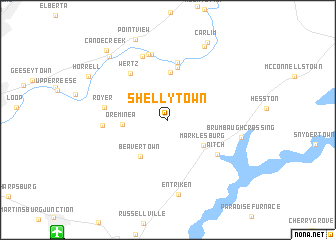 map of Shellytown