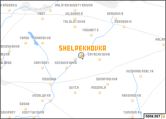 map of Shelʼpekhovka