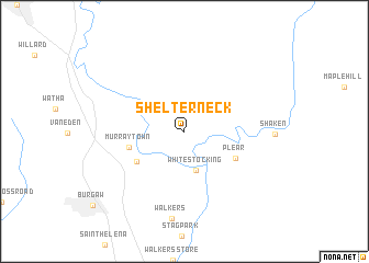 map of Shelter Neck