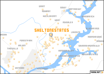 map of Shelton Estates