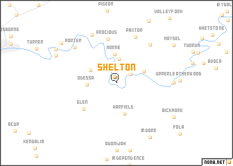 map of Shelton