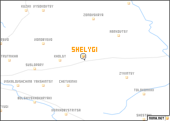 map of Shelygi