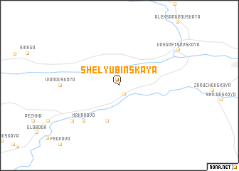 map of Shelyubinskaya