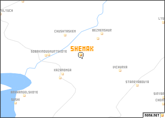 map of Shemak