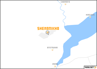 map of Shemanikha