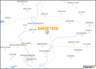 map of Shemëtovo