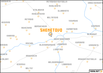 map of Shemëtovo