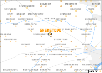 map of Shemëtovo