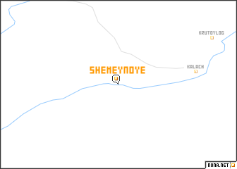 map of Shemeynoye