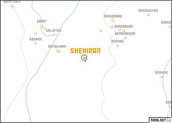 map of Shemīrān