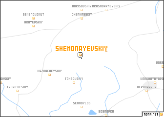 map of Shemonayevskiy