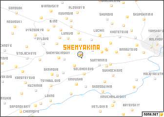 map of Shemyakina