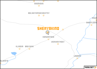 map of Shemyakino